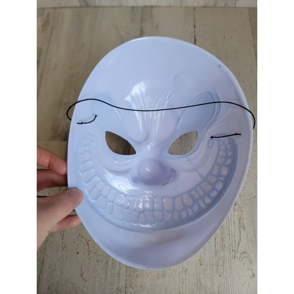 Plastic clown mask scary smile mask costume Halloween accessory - Picture 7 of 8
